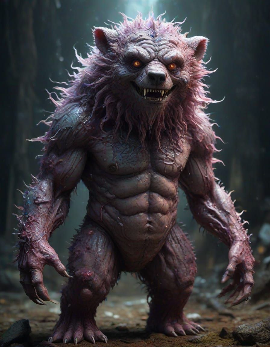 Teddybear Monster Hybrid in Jurassic Nebulae