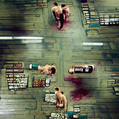 Abstract Fight Club Minimalist Art