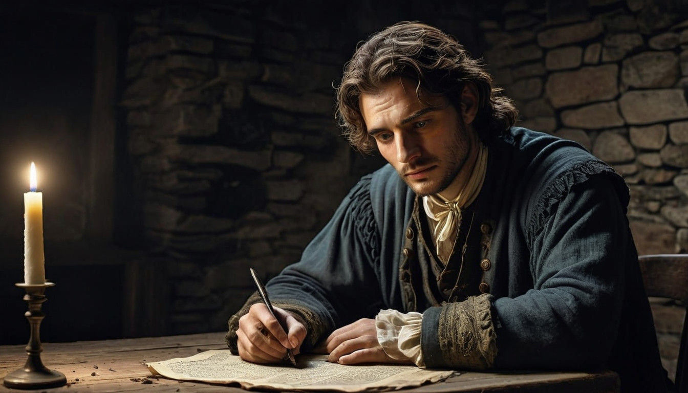 17th Century Italian Gentleman in Despair