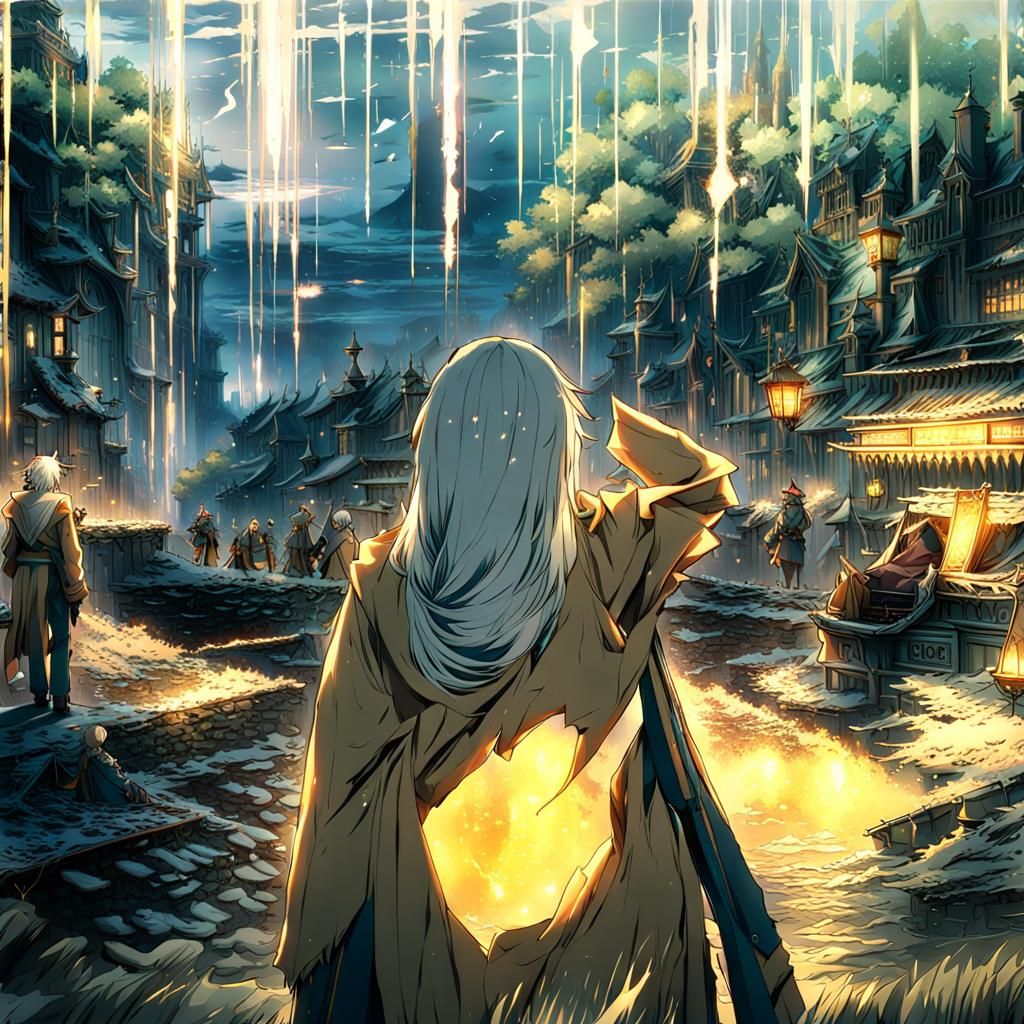 Anime Style Buddha Digital Matte Painting