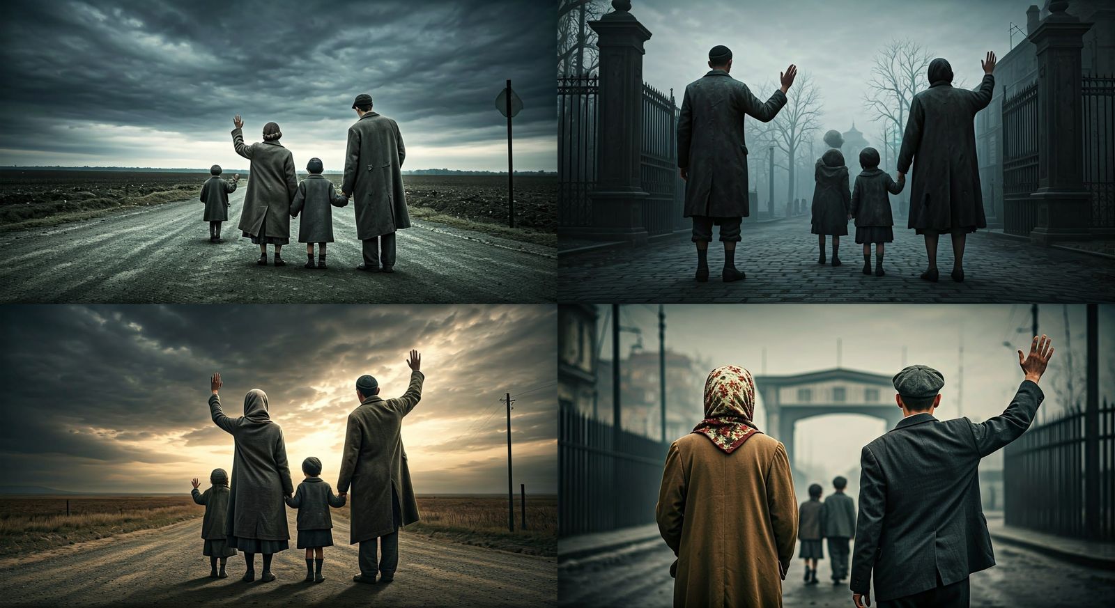 Young Family's Bittersweet Farewell at the Hungarian Border