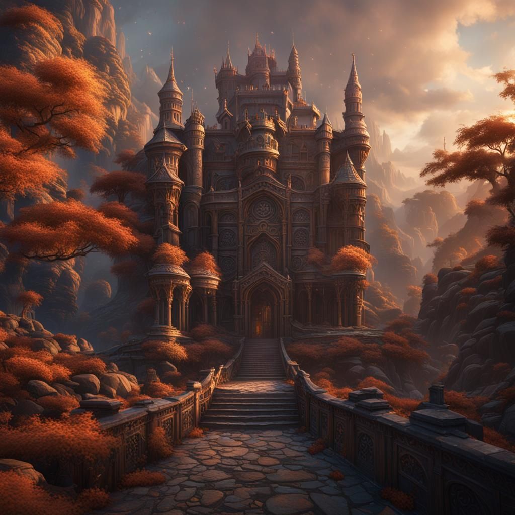 Fantastical Matte Painting in Deep Color
