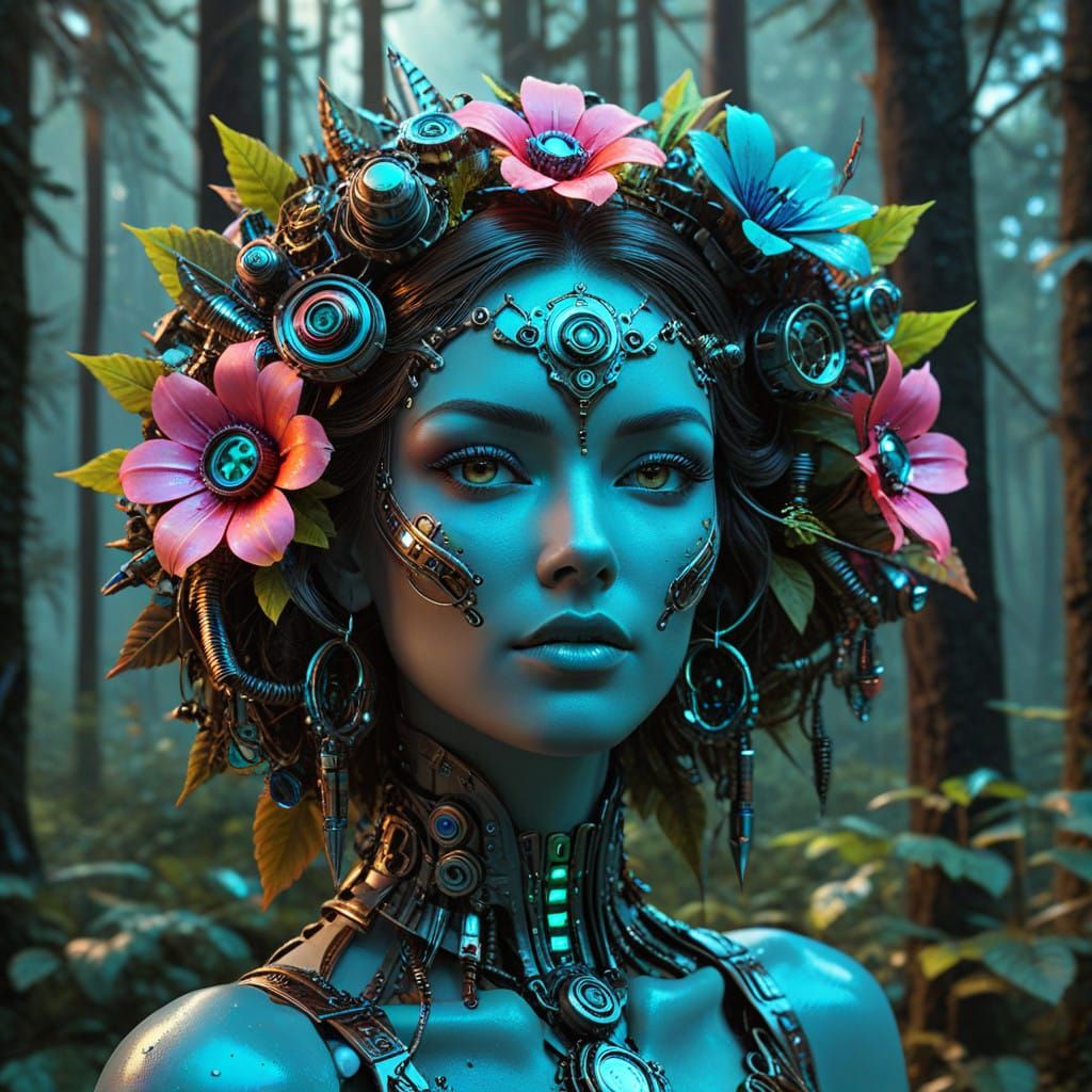 Her Cyber flower crown