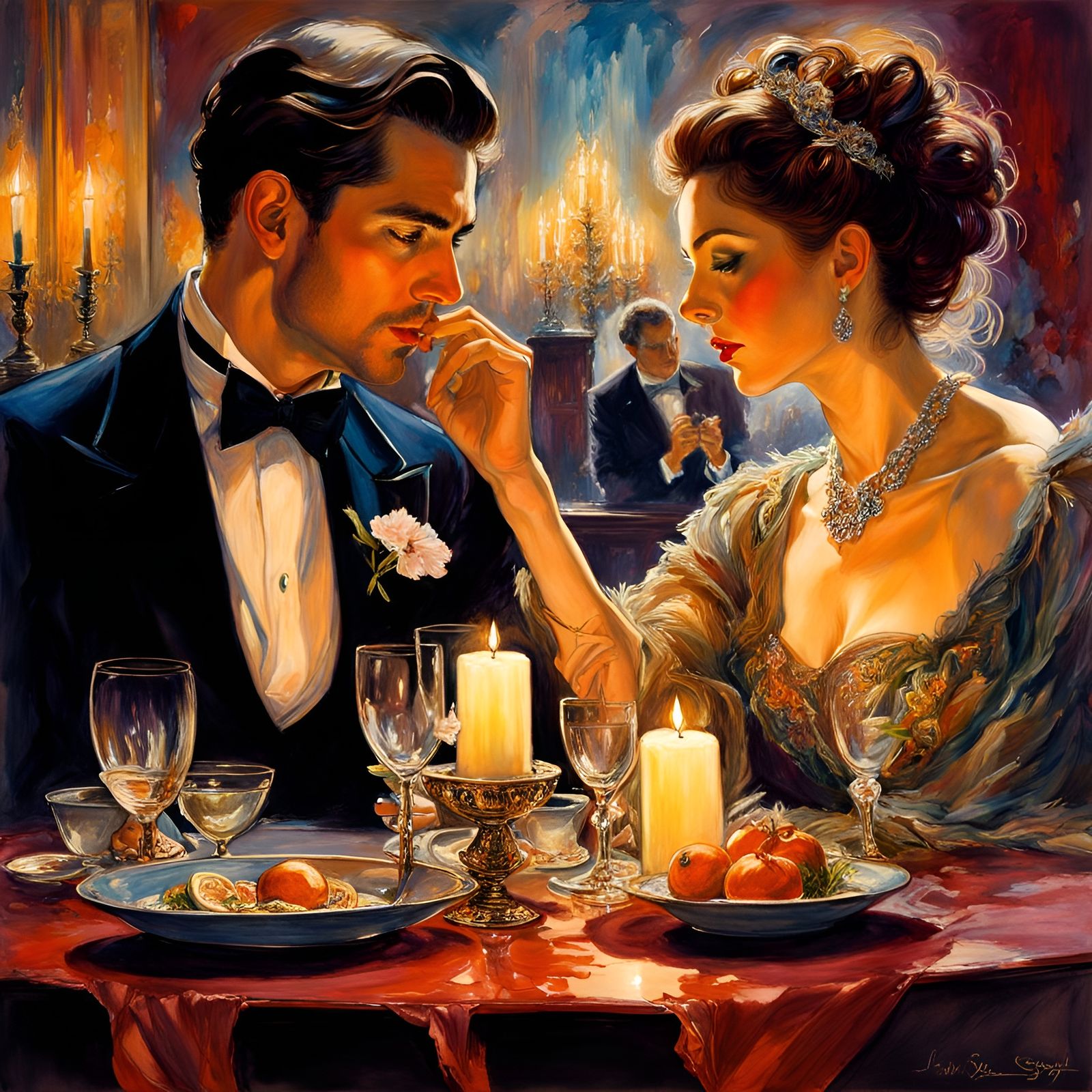 Elegant Film Noir Dinner at the Ritz