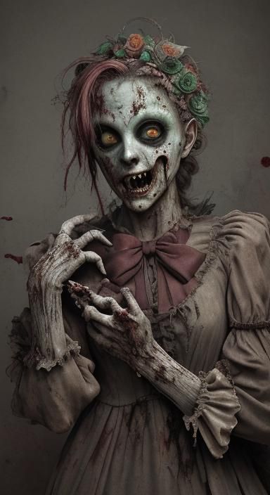 Zombie in Venetian Mask