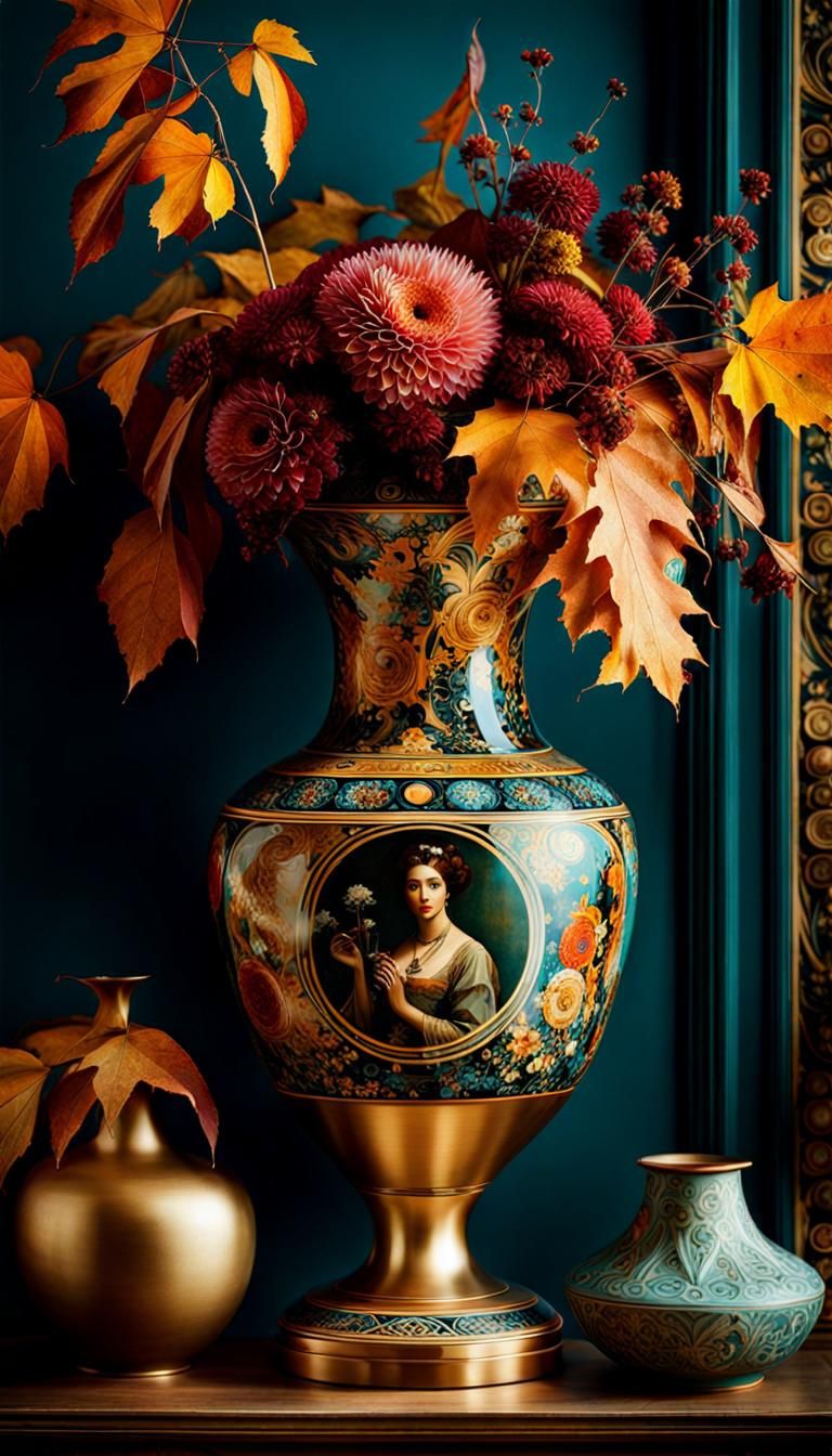 Bohemian Witch's Vase in Maximalist Style