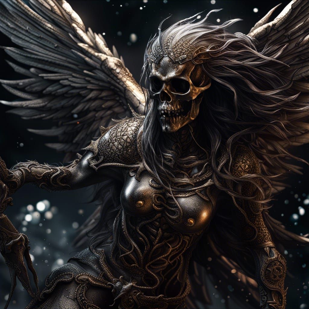 Hyperrealistic Death Angel Concept Art