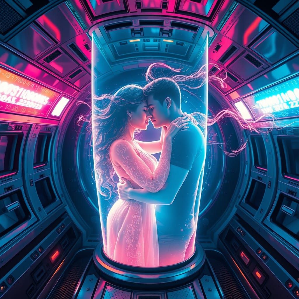 Holographic date between long-distance lovers