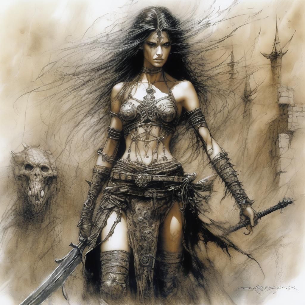 Pthalogris IAMomia femenina muy bella y algo desnuda, arte p...