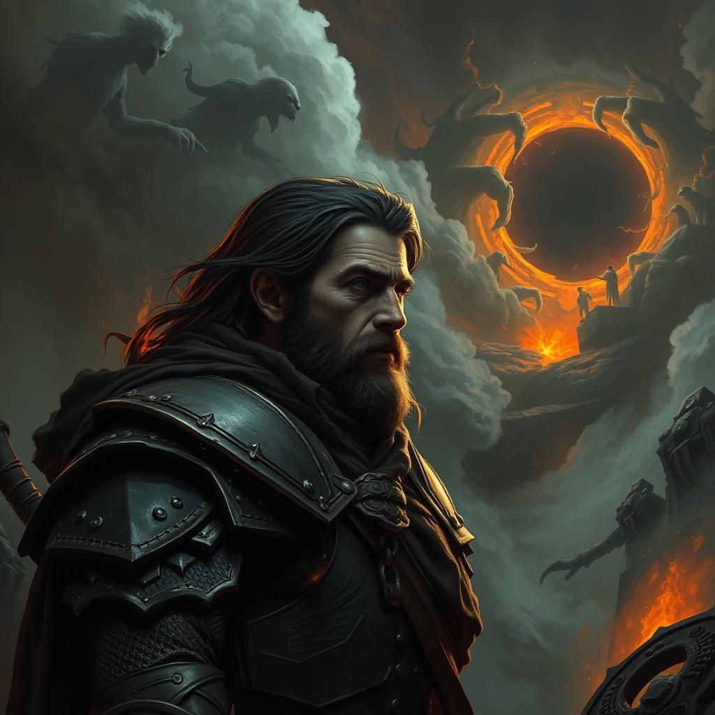 Arion Faces the Black Hole: Gothic Horror Scene