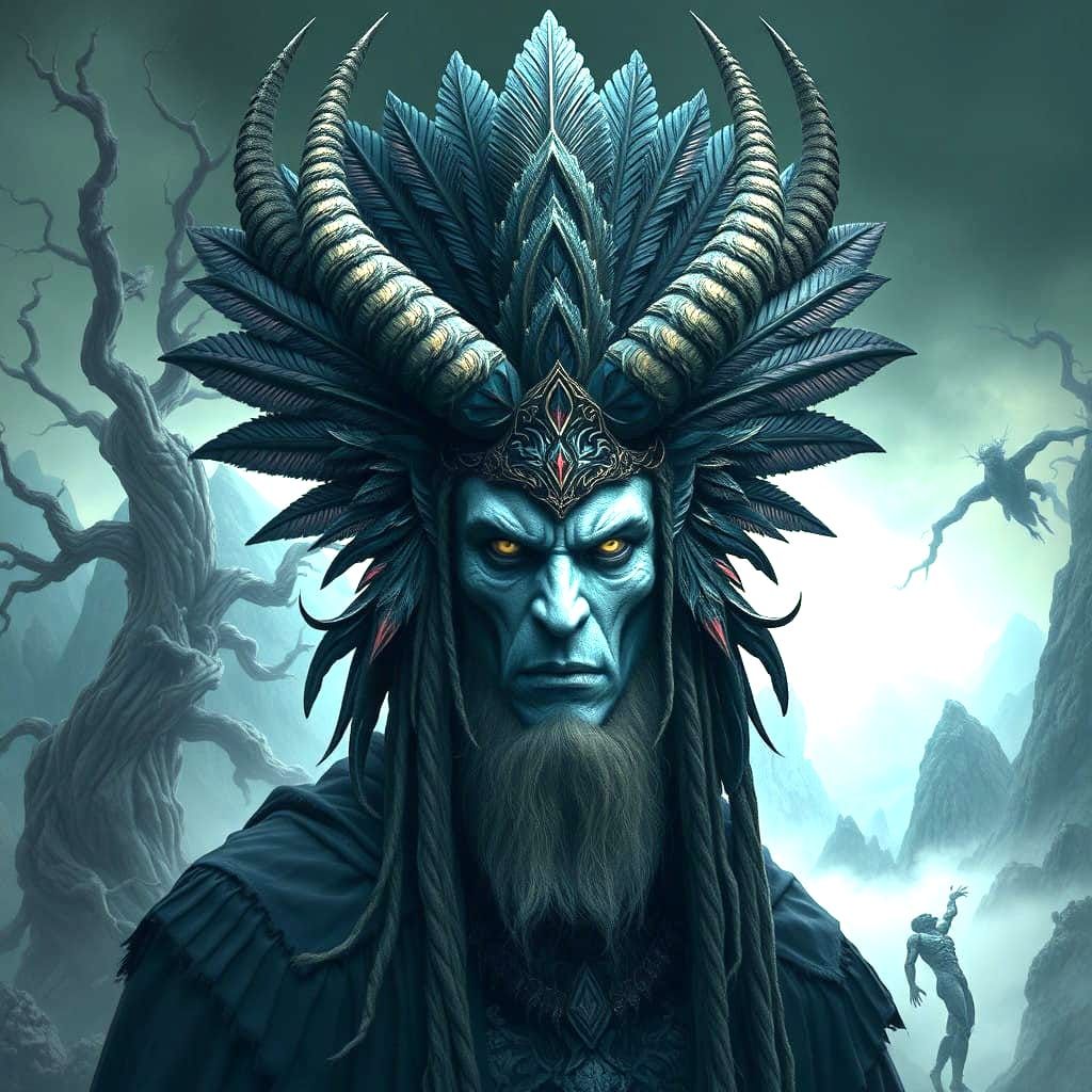 Ancient Demon Lord Rules Over Majestic Feathered Landscape