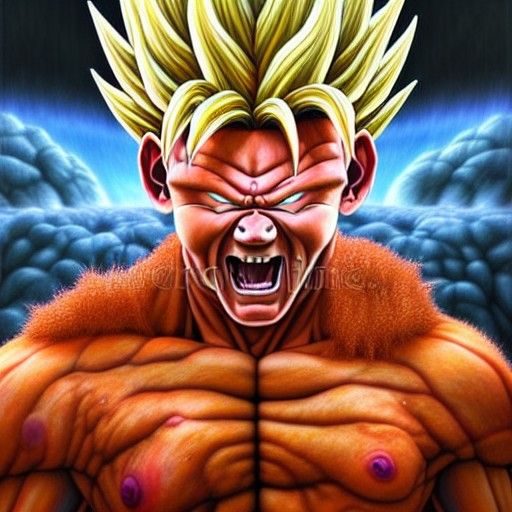 Super Saiyan Gordon Ramsay: Hyperreal Digital Art