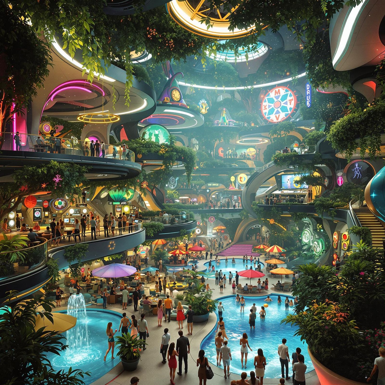 Futuristic Hotel Meets Extraterrestrial Culture in Neon-Lit ...