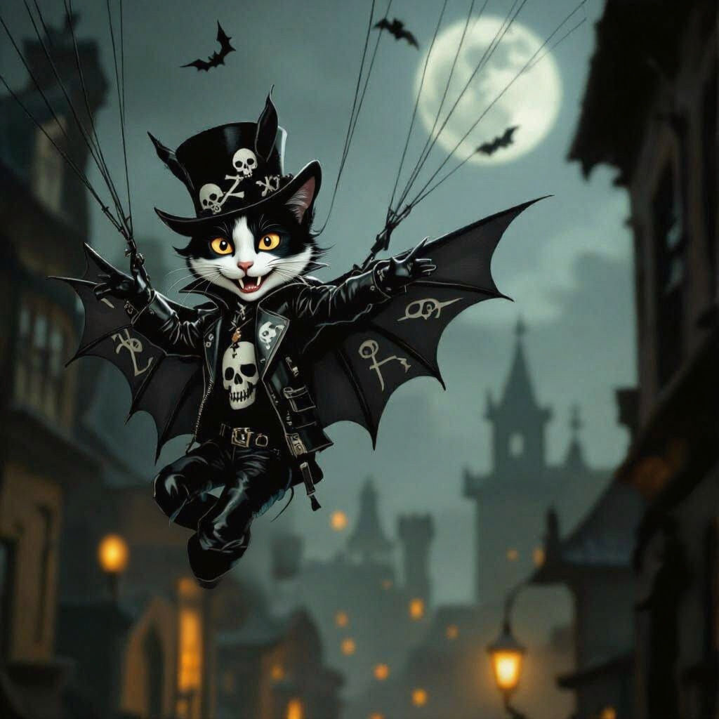 Vampire Brat's Bat Wing Parachute Adventure