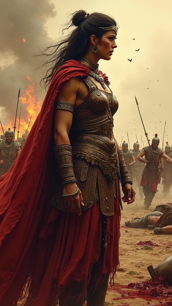 Tomyris: Unstoppable Warrior Queen on the Battlefield