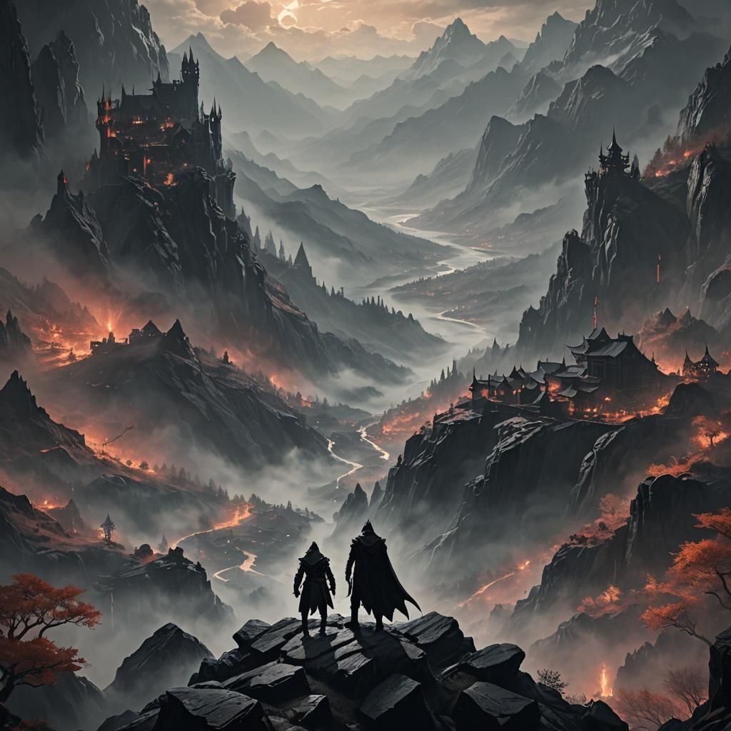 Young Dracula in Skyrim: Anime-Inspired Dark Fantasy