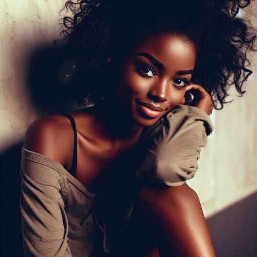 Flashdance Era Dancer in Splash Art Style