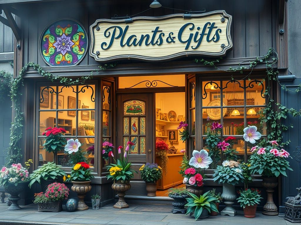 Whimsical Country Storehouse of Rare Flowers and Gifts