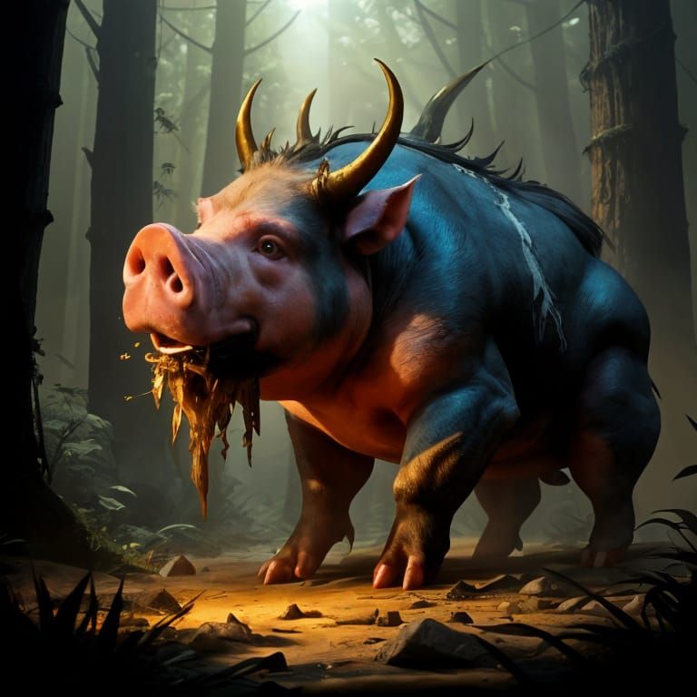 Surreal Pig-Man Declares Allegiance