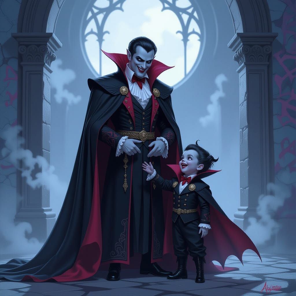 Heartwarming Gothic Fantasy: Vampire Lord and Child