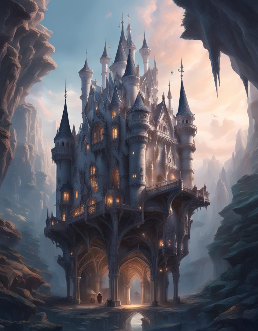 Upon the towering feet