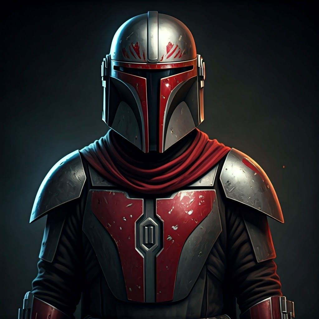Mandalorian Warrior in Imperial Praetorian Guard Armor