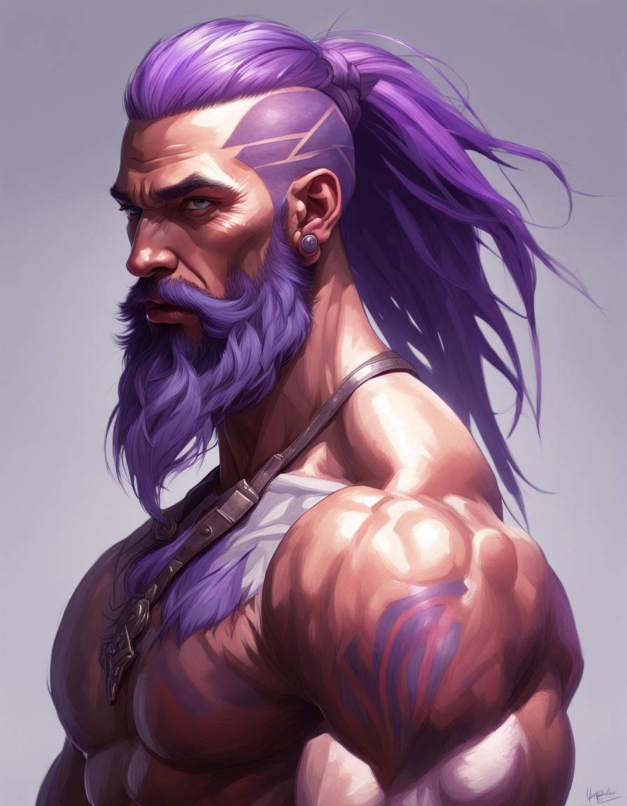 Tribal Warrior with Glowing Eyes: Hyperdetailed Portrait