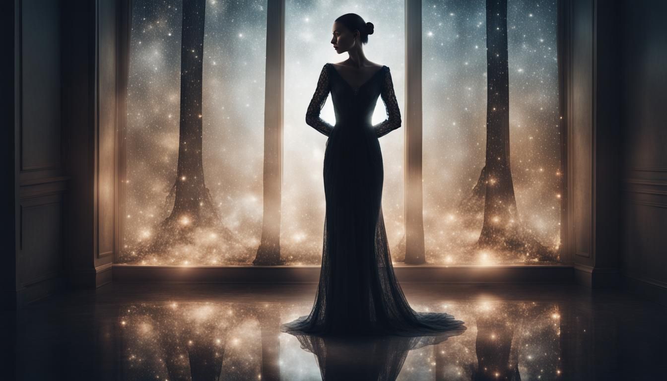 Elegant Double Exposure of Magic and Fantasy