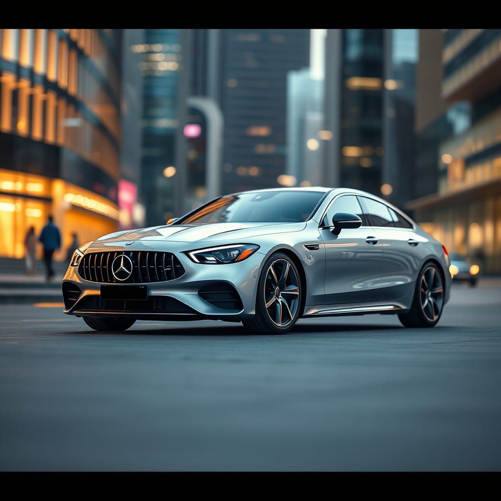 Sleek 2024 Mercedes-Benz in Photorealistic Detail