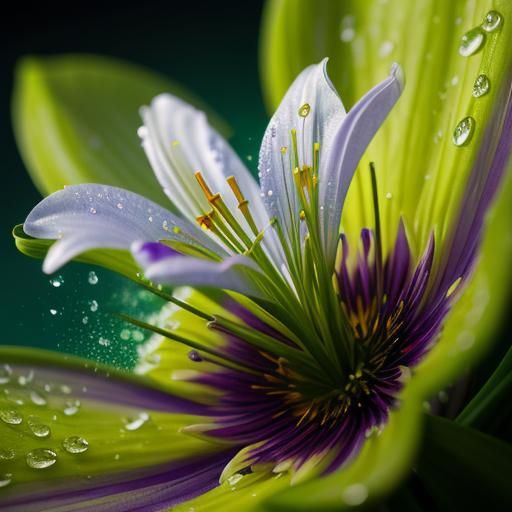 Macro photography lily