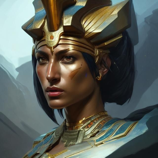 Fierce Female Warrior Portrait in Unreal Engine 5