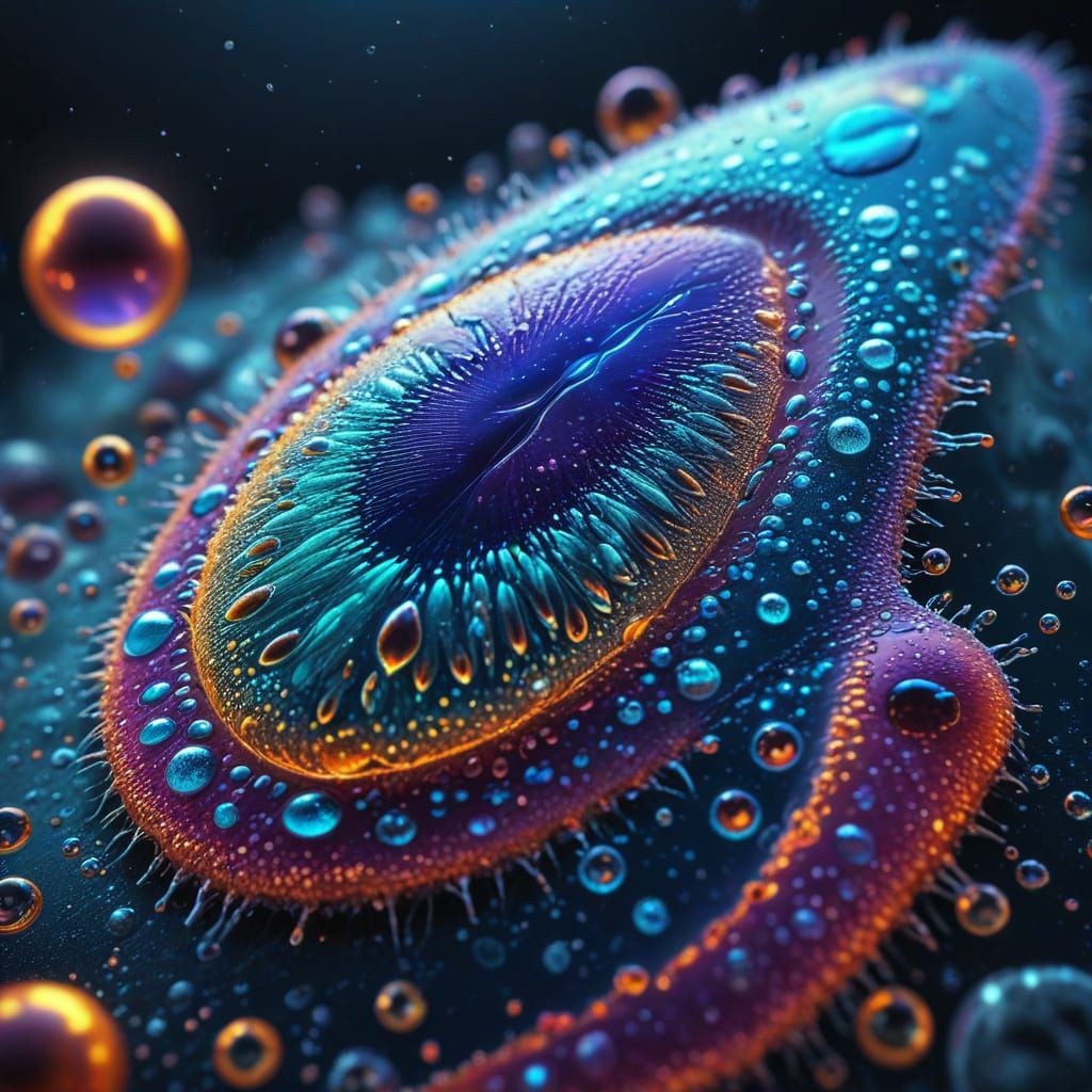 Vibrant Cellular World in Macro Photography