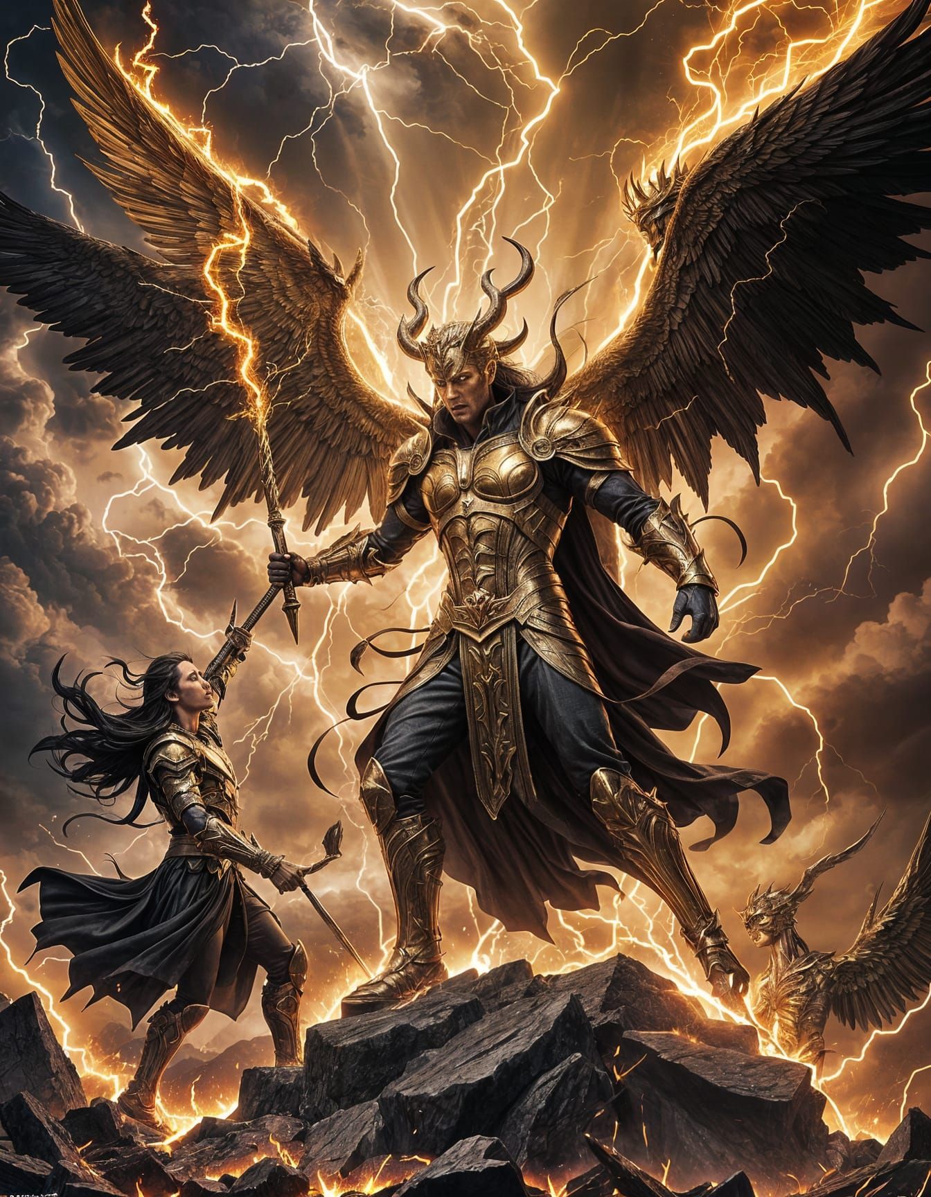 God Versus Lucifer: Battle in Heaven