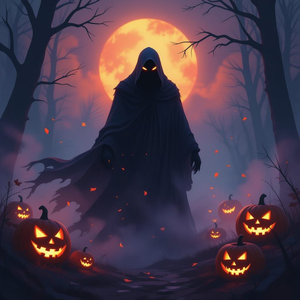 Spectral Figure in Ethereal Mist