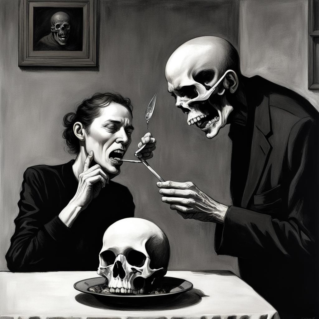 Andrea gets a Skull for her Birthday II