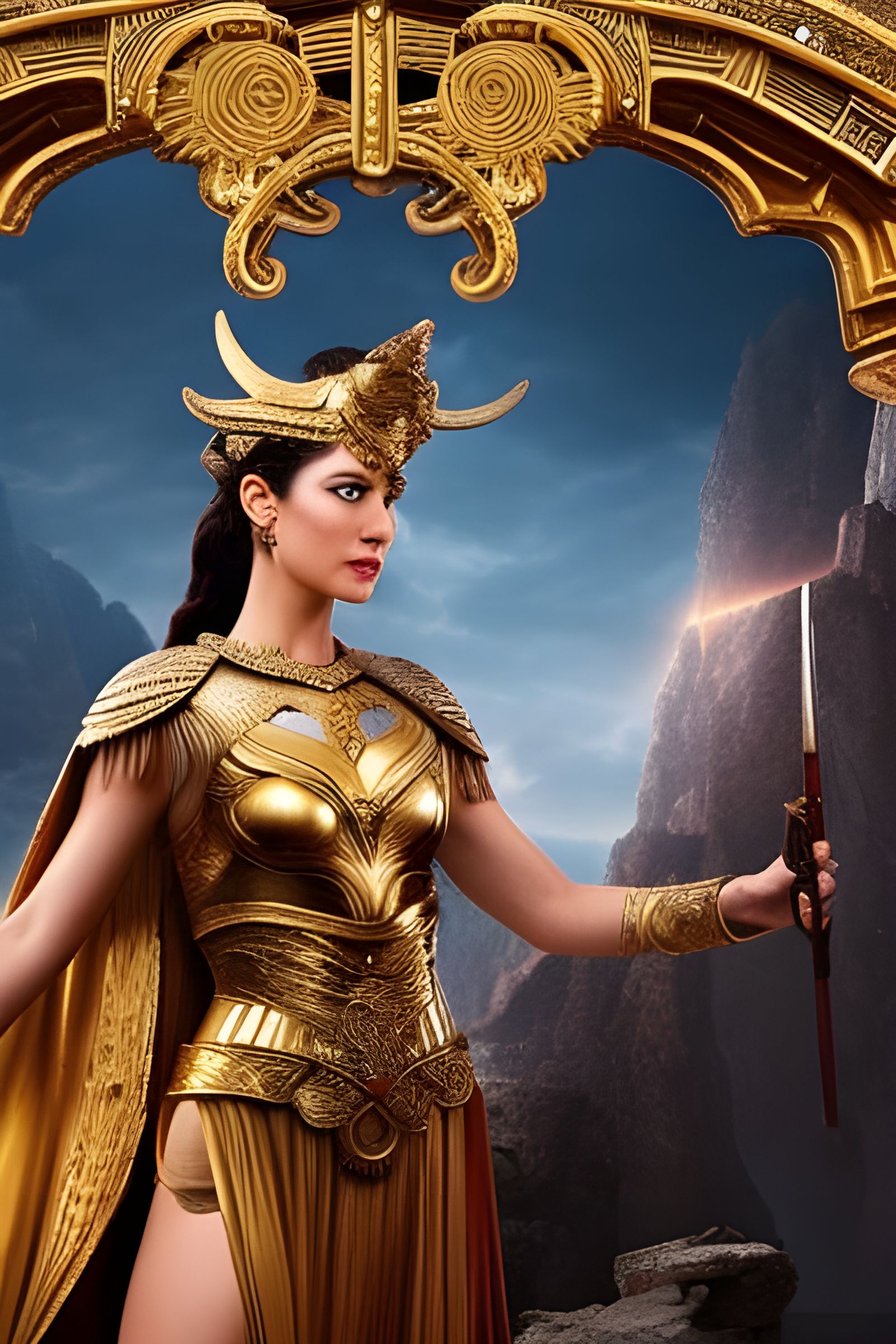 Athena: Goddess of Wisdom and War in Digital Art