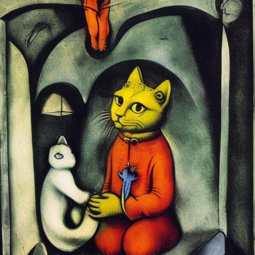 Magician Cat Searches for Philosopher's Stone