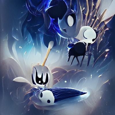 Hollow Knight Inspired Minimalist Vector Art