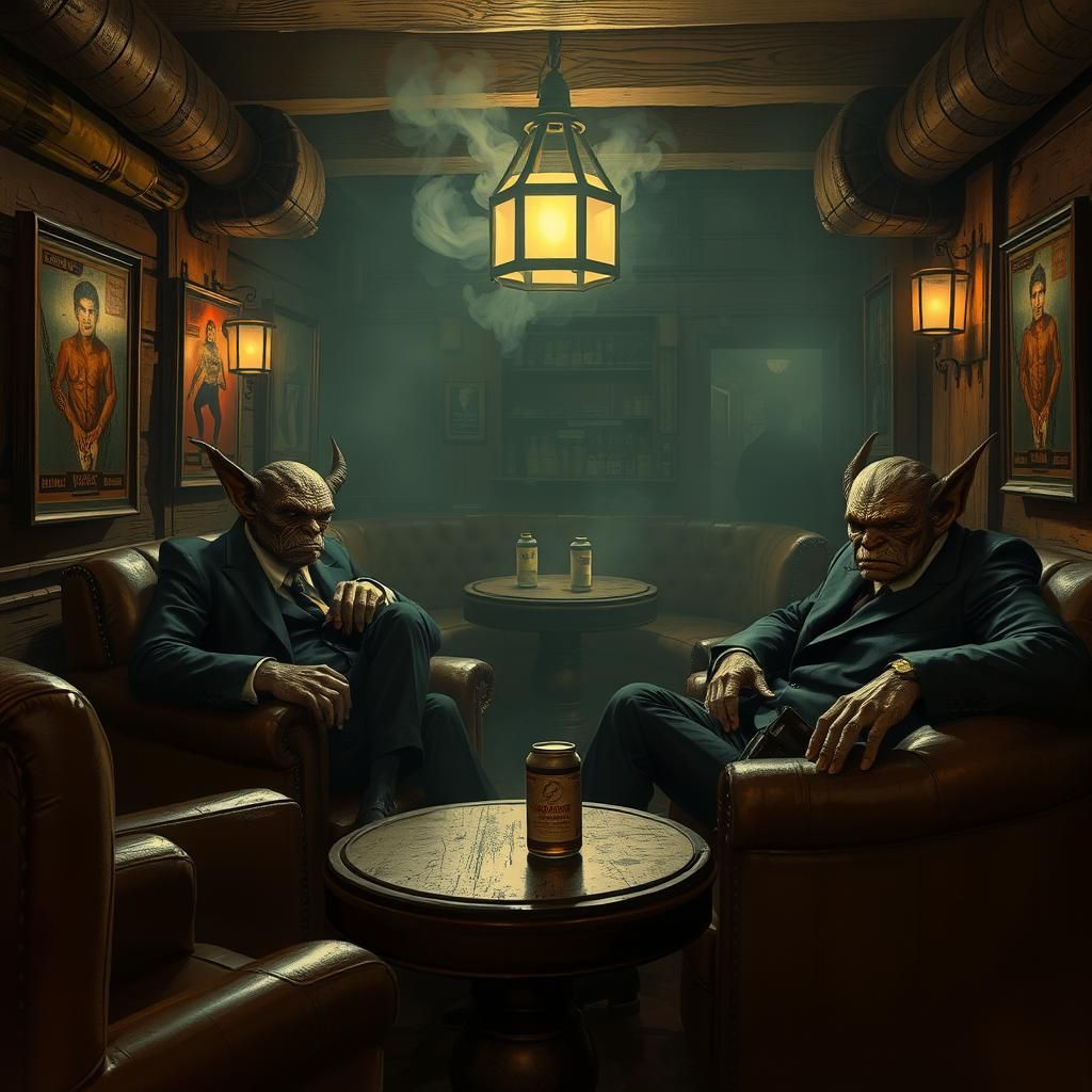 Orcs in a 1920s Underground Speakeasy