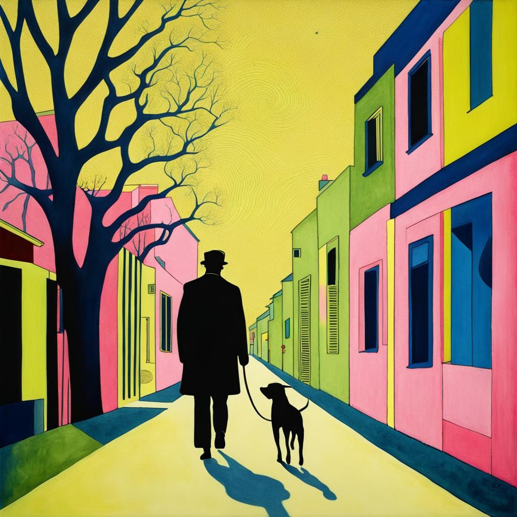 Psychedelic Art Deco Walk Under the Stars