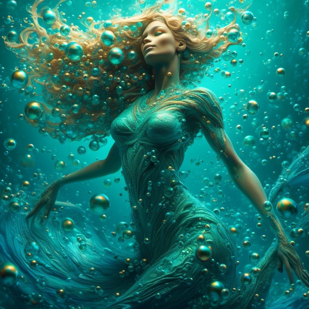 Emerald Mermaid's Underwater Adventure in 8K