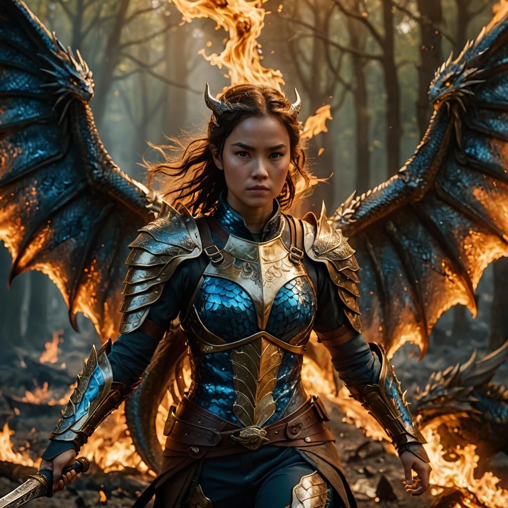 Dragon Warrior in Blazing Inferno