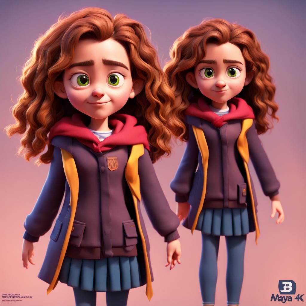 Hermione Granger pixar style