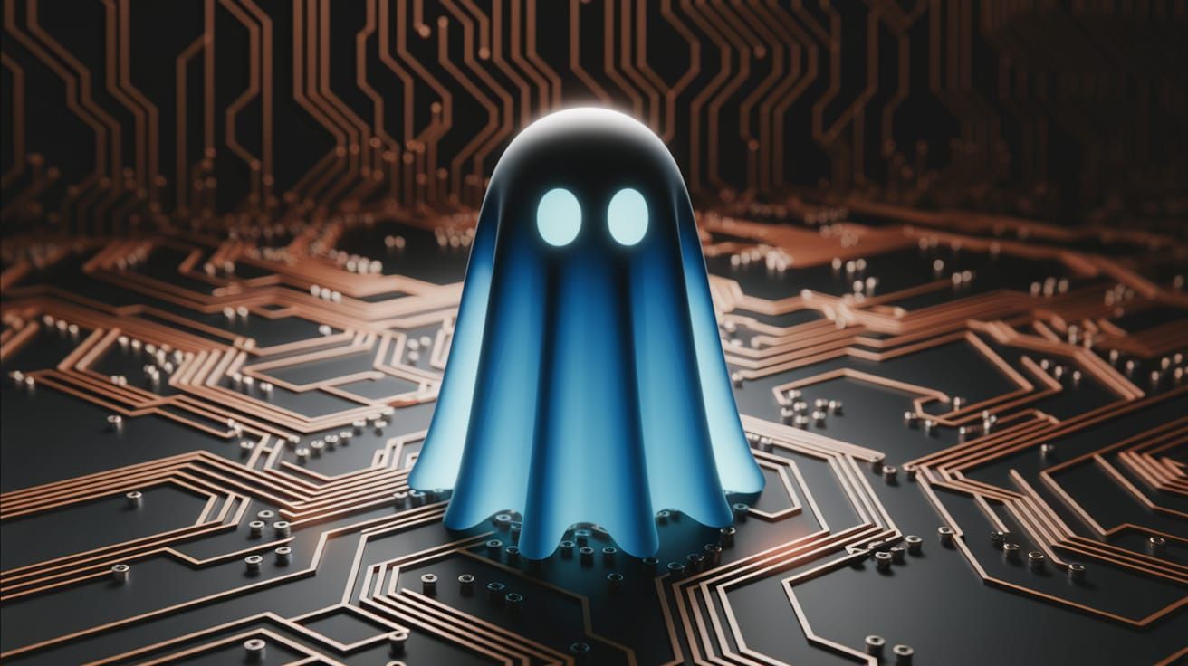 Sheet Ghost Haunting Astral Bus with Circuitry