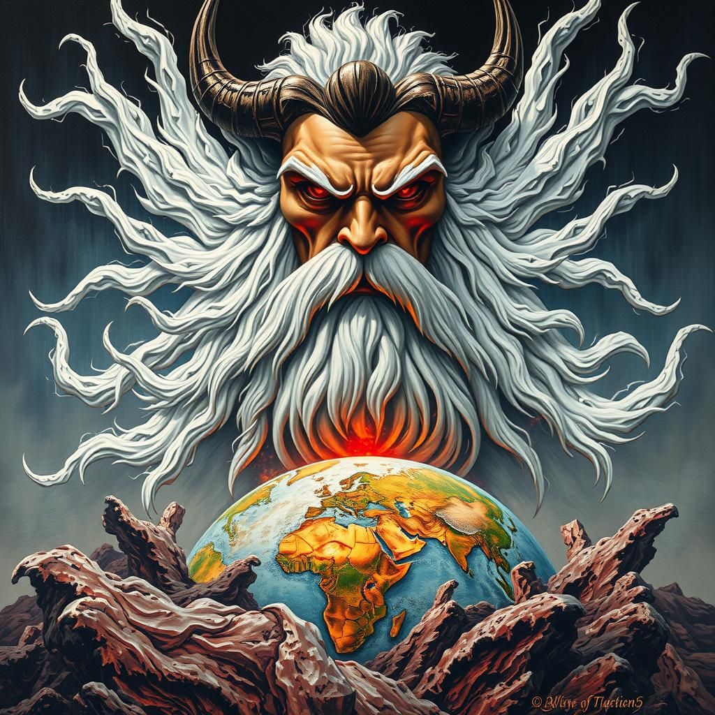 Wrathful God Condemns Earth in Heavy Metal Style