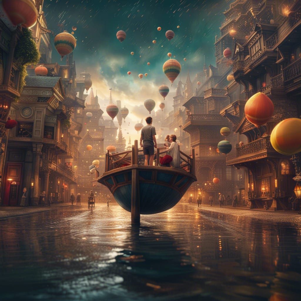 Epic Digital Painting of Happiness