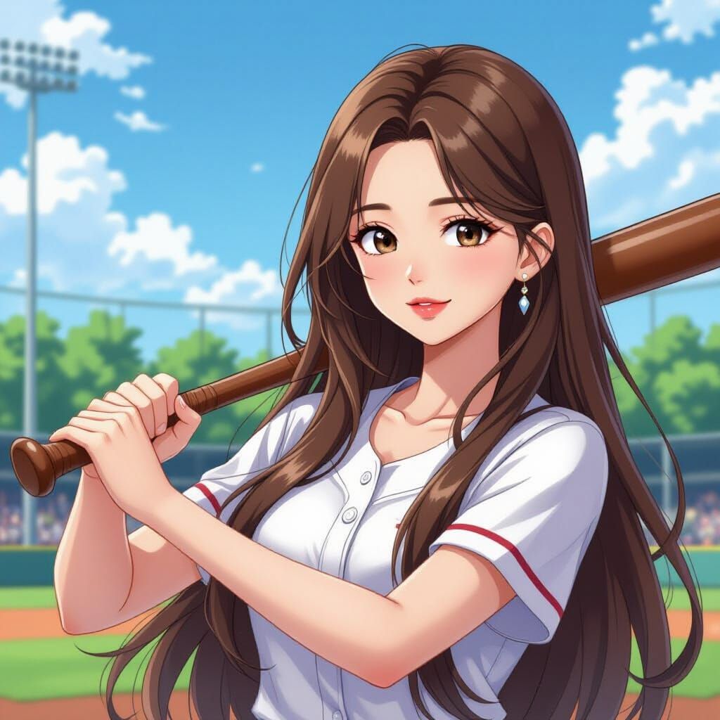 Fantasy Realm Princess Miyeon with Baseball Bat