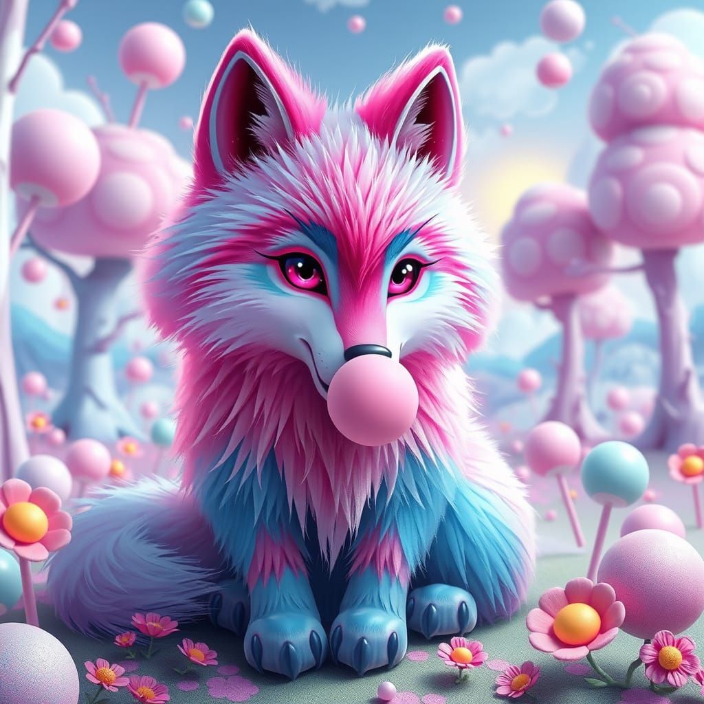 Bubblegum Wolf