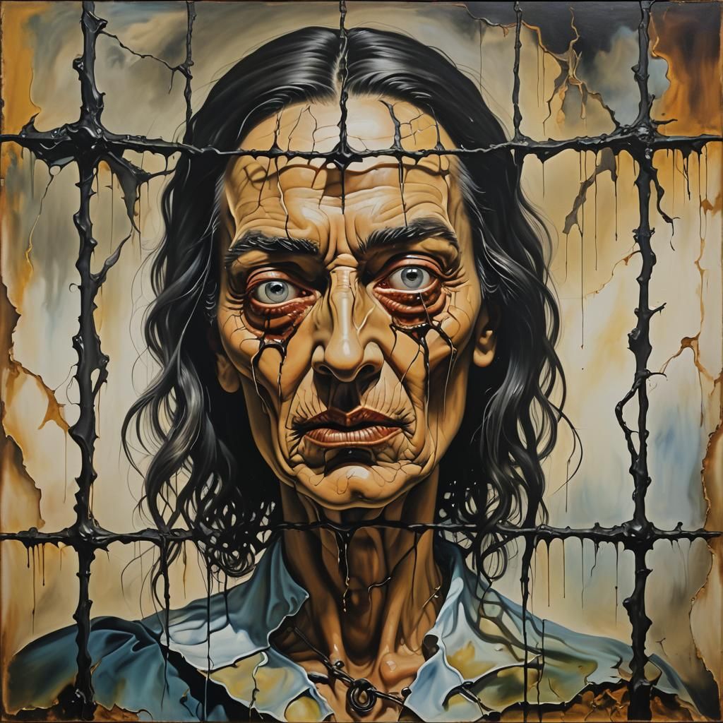 Surreal Witch Portrait at Hell in a Cell Event