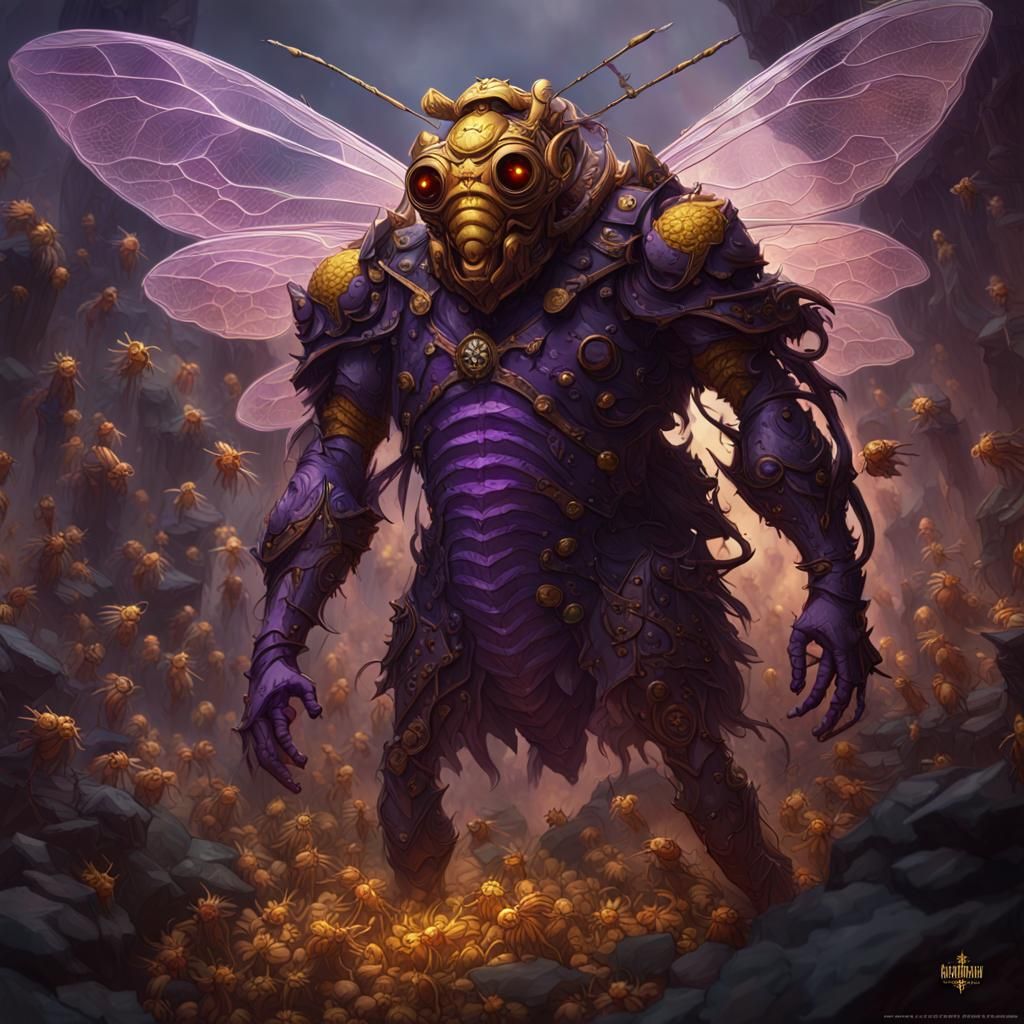 Beelzebub, King of Bees: Dark Fantasy Concept Art